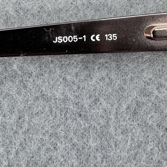 Jill Stuart Eyeglasses Womens Brown Studded Rectangle JS005-1 50-17-135 w/ Case - Picture 7 of 13